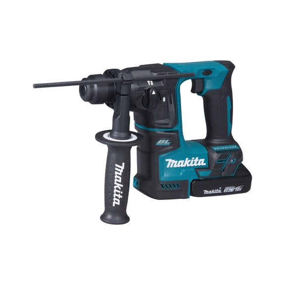 MAKITA cordless hammer drill 18V drilling capacity 17 mm single impact force 1.2 J DHR171RAJ - Cordless hammer drill LXT 18V