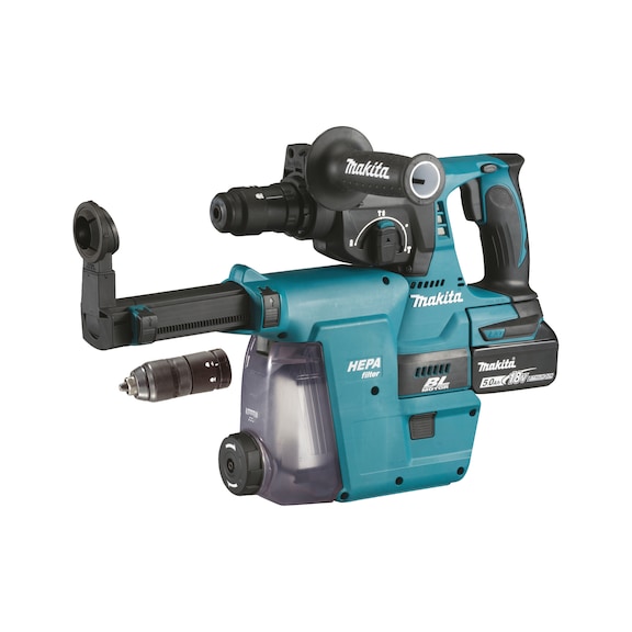 MAKITA cordless combi hammer 18V drilling capacity 24 mm single blow 2 J DHR243RTJW - Cordless combi hammer & chisel hammer LXT 18V