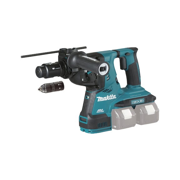 MAKITA cordless combi hammer 2x18V 28 mm single-stroke 2.9J 980rpm DHR283ZJU - Cordless combi hammer & chisel hammer LXT 18V