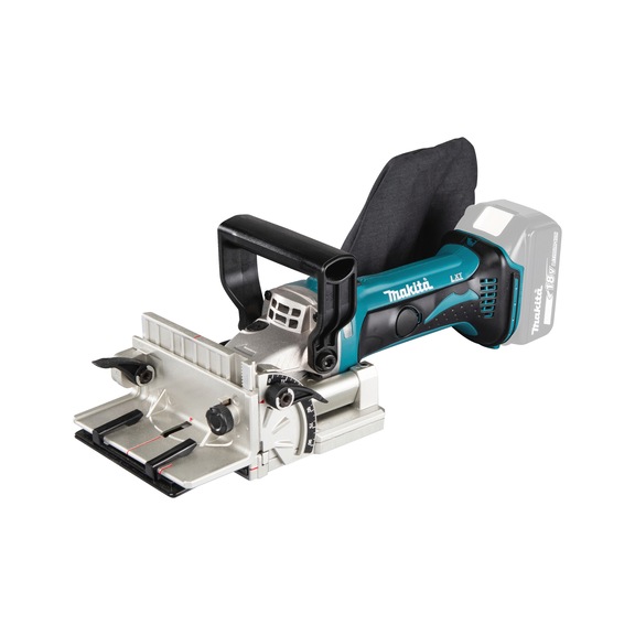 MAKITA Akku-Nutfräse 18V Sägeblatt 100 mm Frästiefe 20 mm 6500U/min DPJ180Z - Akku-Nutfräse