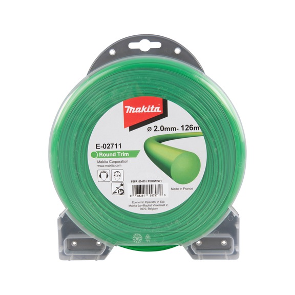 MAKITA Mowing line round 2.0mm x 126m Round Trim E-02711 - Mowing threads