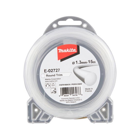 MAKITA Mowing line round 1.3mm x 15m Round Trim E-02727 - Mowing threads