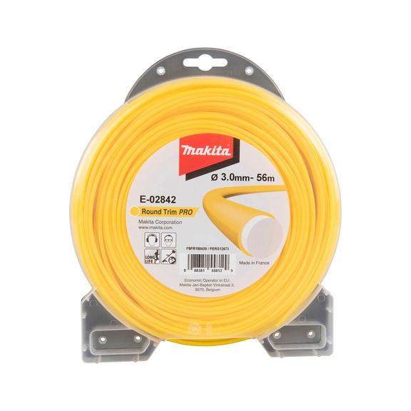 MAKITA Mowing line round 3.0mm x 56m Round Trim PRO reinforced Longlife E-02842 - Mowing threads