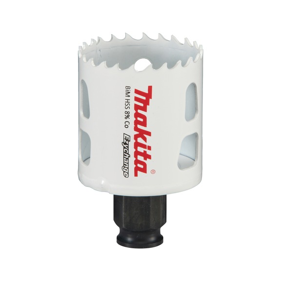 MAKITA BiM hole saw EZYCHANGE HSS diameter 46mm cutting depth 44mm E-03800 - EZYCHANGE HSS bi-metal hole saws