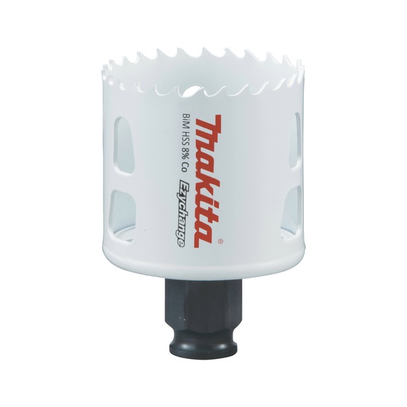 MAKITA BiM hole saw EZYCHANGE HSS diameter 51mm cutting depth 44mm E-03822 - EZYCHANGE HSS bi-metal hole saws
