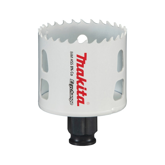 MAKITA BiM hole saw EZYCHANGE HSS diameter 56mm cutting depth 44mm E-03850 - EZYCHANGE HSS bi-metal hole saws