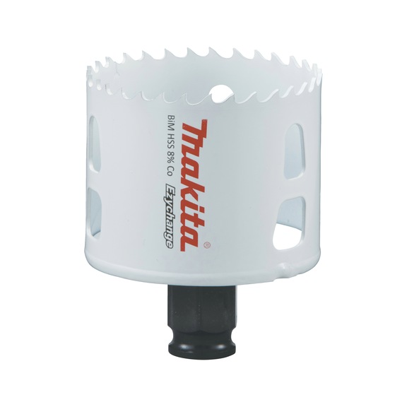 MAKITA BiM hole saw EZYCHANGE HSS diameter 60mm cutting depth 44mm E-03872 - EZYCHANGE HSS bi-metal hole saws