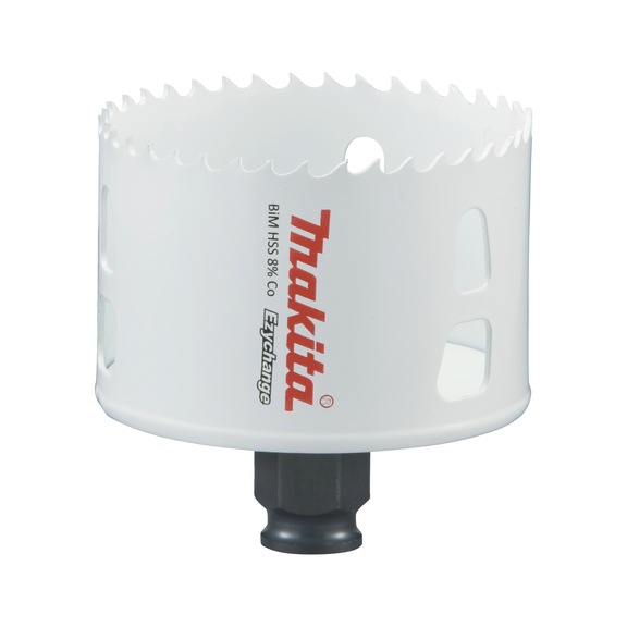 MAKITA BiM hole saw EZYCHANGE HSS diameter 73mm cutting depth 44mm E-03925 - EZYCHANGE HSS bi-metal hole saws