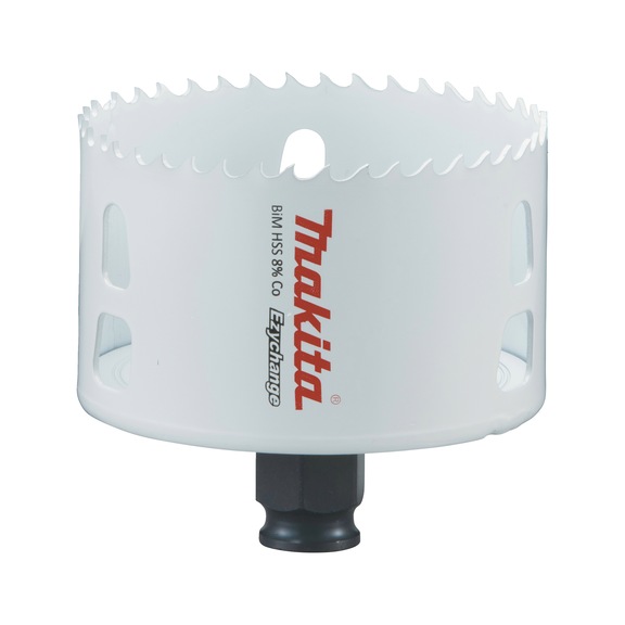 MAKITA BiM hole saw EZYCHANGE HSS diameter 79mm cutting depth 44mm E-03947 - EZYCHANGE HSS bi-metal hole saws