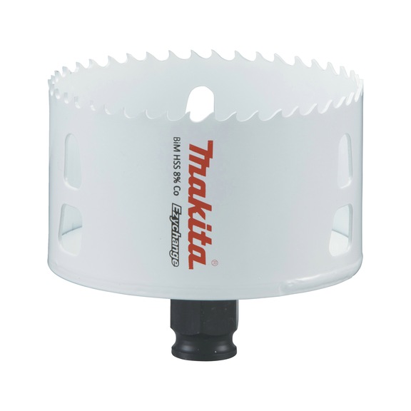 MAKITA BiM hole saw EZYCHANGE HSS diameter 83mm cutting depth 44mm E-03953 - EZYCHANGE HSS bi-metal hole saws