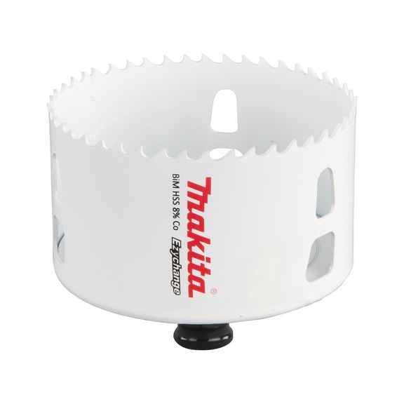 MAKITA BiM-Lochsäge EZYCHANGE HSS Durchmesser 86mm Schnitttiefe 44mm E-03969 - EZYCHANGE HSS Bi-Metall Lochsägen