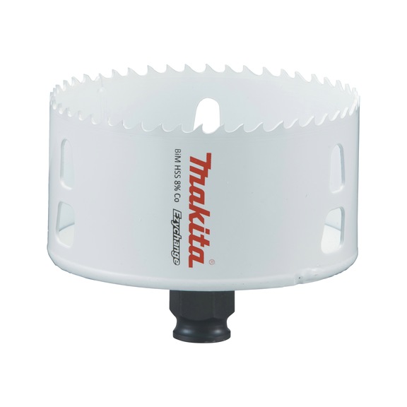MAKITA BiM hole saw EZYCHANGE HSS diameter 92mm cutting depth 44mm E-03975 - EZYCHANGE HSS bi-metal hole saws