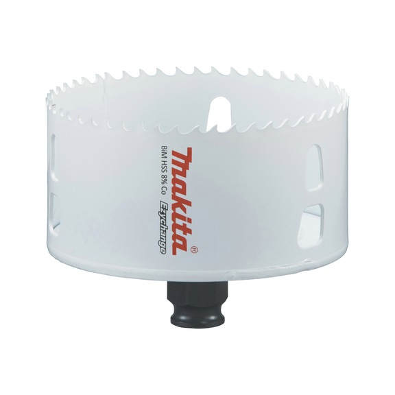 MAKITA BiM hole saw EZYCHANGE HSS diameter 95mm cutting depth 44mm E-03981 - EZYCHANGE HSS bi-metal hole saws