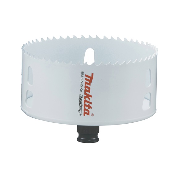 MAKITA BiM hole saw EZYCHANGE HSS diameter 105mm cutting depth 44mm E-04008 - EZYCHANGE HSS bi-metal hole saws
