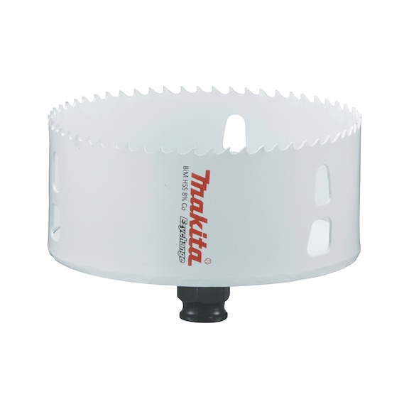 MAKITA BiM hole saw EZYCHANGE HSS diameter 111mm cutting depth 44mm E-04014 - EZYCHANGE HSS bi-metal hole saws