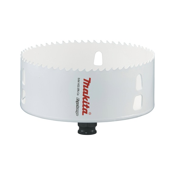MAKITA BiM hole saw EZYCHANGE HSS diameter 121mm cutting depth 44mm E-04036 - EZYCHANGE HSS bi-metal hole saws