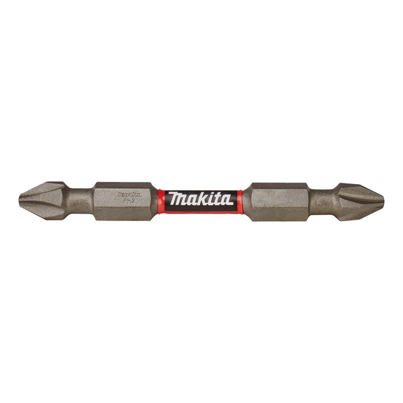 MAKITA Torsion Doppel-Bit PH2 Impact Premier Länge 65 mm 2 Stück E-06286 - PH-Bits für Kreuzschlitzschrauben