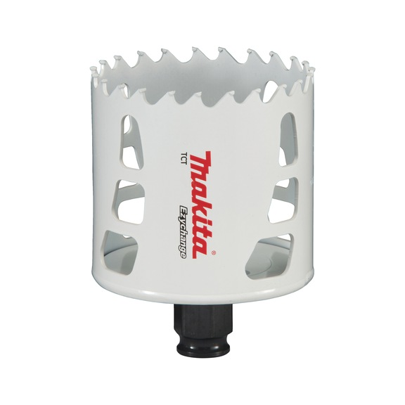 MAKITA TCT hole saw EZYCHANGE Diameter 70 mm Cutting depth 60 mm E-06781 - Ezychange T.C.T Multipurpose