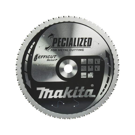 MAKITA Sägeblatt EFFICUT 305x2,0x25,4 mm 63 Zähne Metall E-12055 - EFFICUT Sägeblätter
