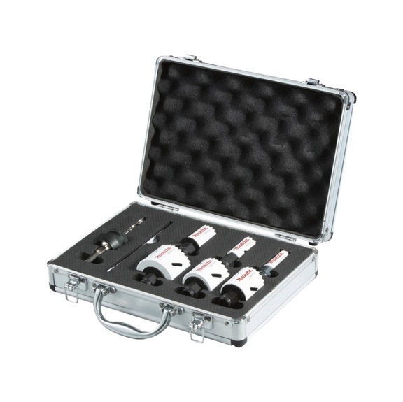 MAKITA Lochsägen-Set Elektriker 7-teilig HSS-BiM Durchmesser 16-51 mm E-12310 - EZYCHANGE HSS Bi-Metall Lochsägen-Sets