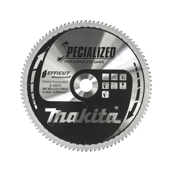 MAKITA Sägeblatt EFFICUT 305x2,0x30 mm 96 Zähne Aluminium E-13312 - EFFICUT Sägeblätter