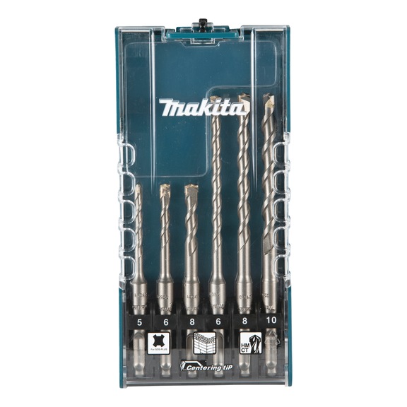 MAKITA Betonbohrer-Set Centering tip 6-tlg Zweischneider Zentrierspitze E-15730 - Hammerbohrer-Set