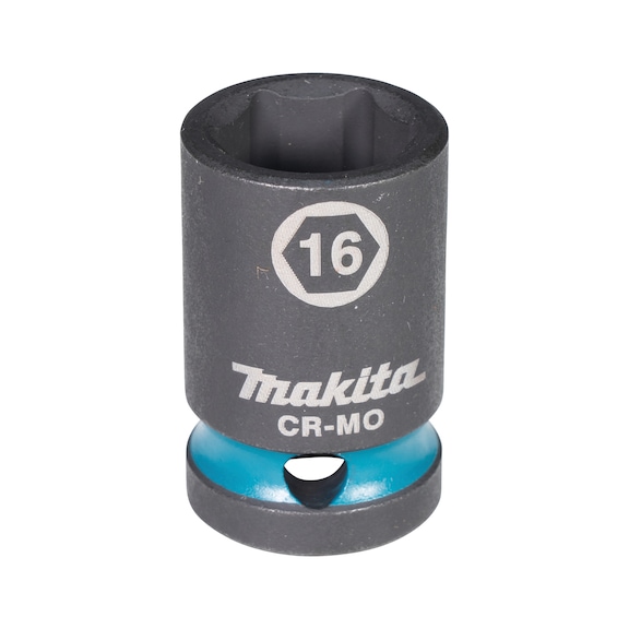 MAKITA Schlagnuss SW16 Impact Black 1/2 Zoll SW16 kurz E-16128 - Schlagnüsse 1/2"