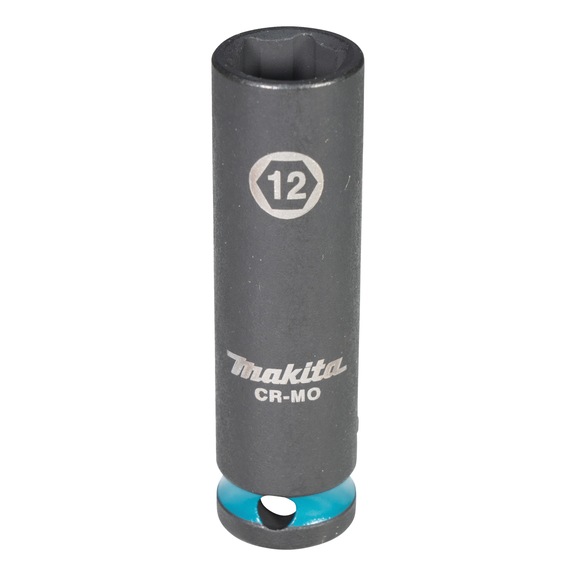 MAKITA socket spanner SW12 Impact Black 3/8 inch long E-16293 - Impact Black impact sockets