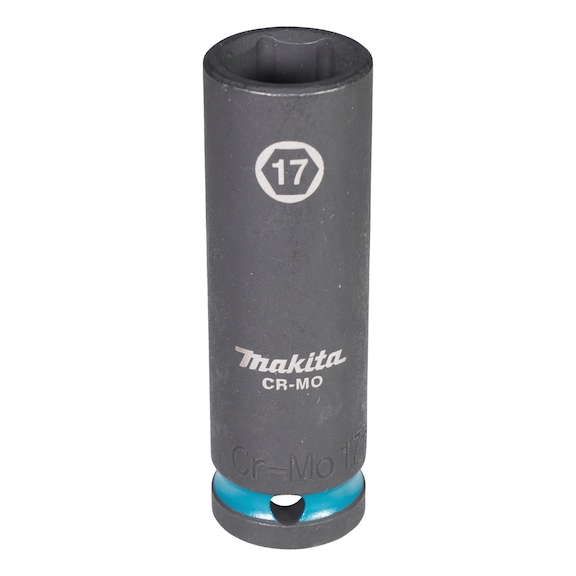 MAKITA Schlagnuss SW17 Impact Black 1/2 Zoll SW17 lang E-16477 - Schlagnüsse 1/2"