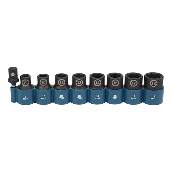 MAKITA impact socket set 1/2 inch 9-piece Impact Black E-16645 - Impact Black impact sockets