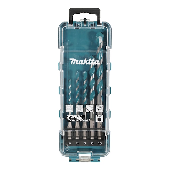 MAKITA multi drill bit set 1/4 inch 5-piece E-16732 - Drill set (cutting tool with defined cutting edges)