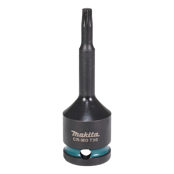 MAKITA T-head impact socket 1/2 inch T30 78 mm long CR-MO Impact Black E-19794 - Impact Black impact sockets