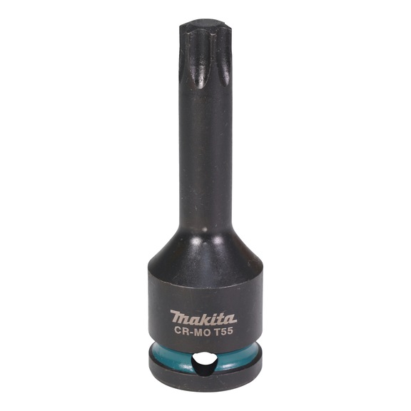 MAKITA T-head impact socket 1/2 inch T55 78 mm long CR-MO Impact Black E-19847 - Impact Black impact sockets