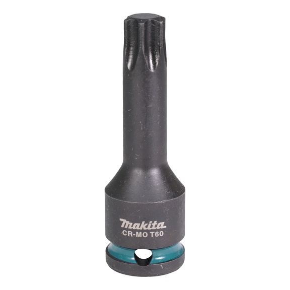 MAKITA T-head impact socket 1/2 inch T60 78 mm long CR-MO Impact Black E-19853 - Impact Black impact sockets