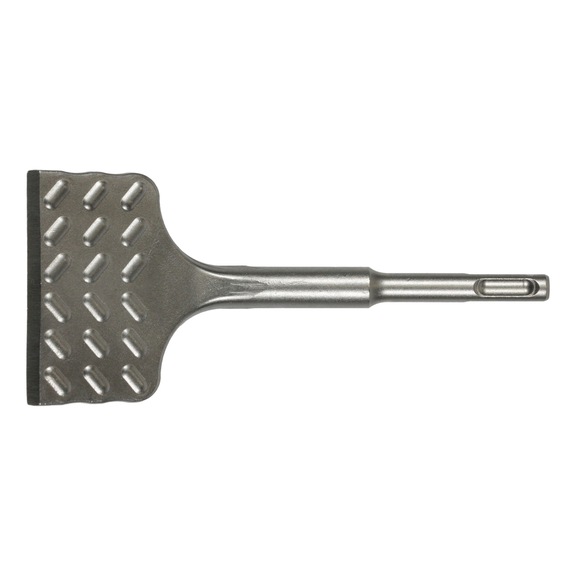 MAKITA tile chisel suitable for SDS-plus 75mm wide 165mm long cranked E-20199 - Chisel suitable for SDS-PLUS