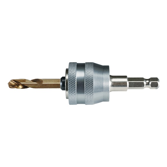 MAKITA hole saw adapter EZYCHANGE incl. HSS-Co centring drill bit 3/8 inch E-20498 - Accessories for hole saws