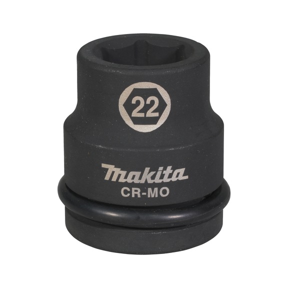 MAKITA Schlagnuss 3/4 Zoll SW22 L&auml;nge 51mm inkl. O-Ring und Stift CR-MO E-22252 - Schlagn&uuml;sse 3/4" und 1/4"