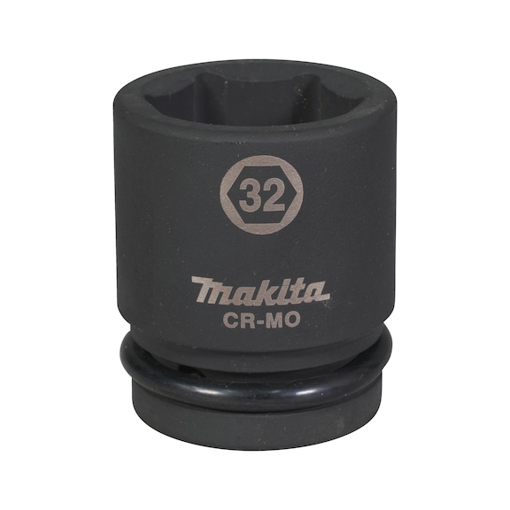 MAKITA Impact socket 3/4 inch SW32 Length 57 mm incl. O-ring and pin CR-MO E-22305 - Impact sockets 3/4" and 1/4"