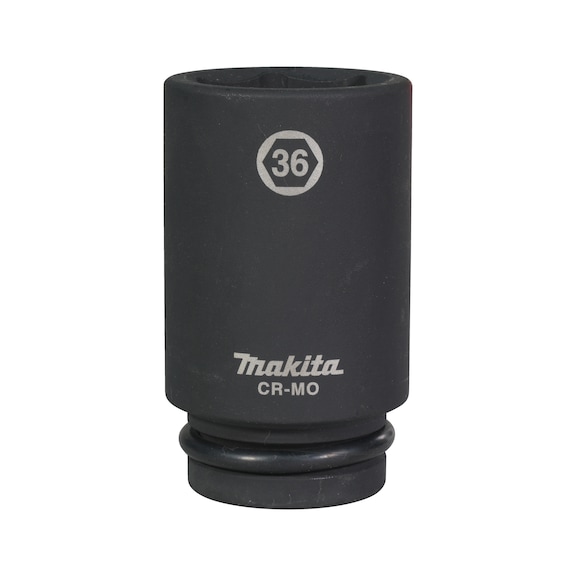 MAKITA Impact Socket 3/4 inch SW36 Length 90 mm incl. O-ring and pin CR-MO E-22399 - Impact sockets 3/4" and 1/4"