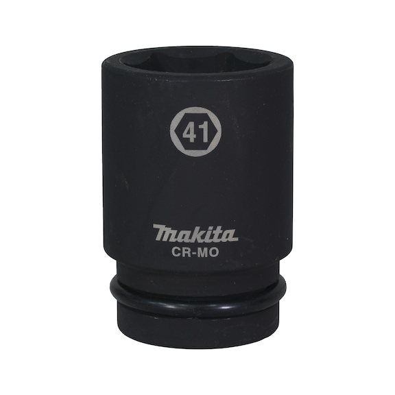 MAKITA Impact Socket 1 inch SW41 Length 90 mm incl. O-ring and pin CR-MO E-22420 - Impact sockets 1"