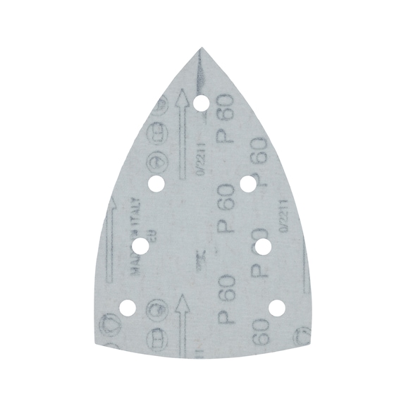 MAKITA sandpaper, grit A60, 100x150 mm, hook and loop, 7 holes, 10 pieces E-23422 - Sandpaper 100 x 150 mm