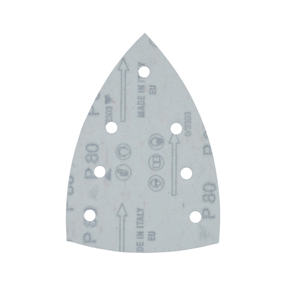 MAKITA Sandpaper, grain size A80, 100x150 mm, hook and loop, 7 holes, 10 pieces E-23438 - Sandpaper 100 x 150 mm