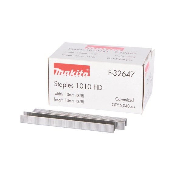 MAKITA Klammer Krone 10 mm 10 mm lang verzinkt F-32647 - Klammern