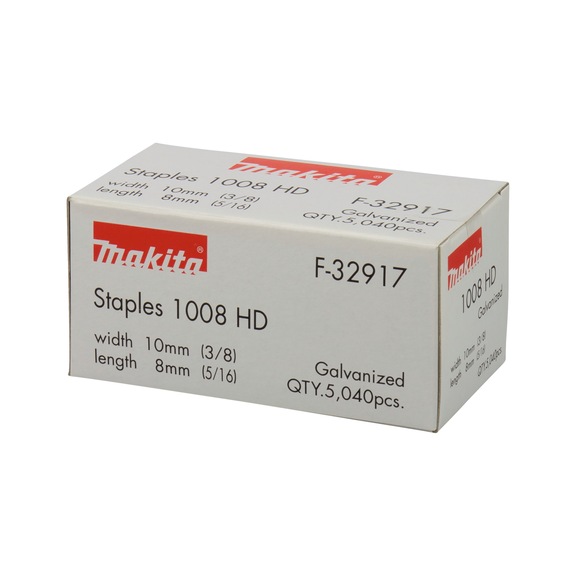 MAKITA clamp crown 10 mm 8 mm long galvanised F-32917 - Brackets