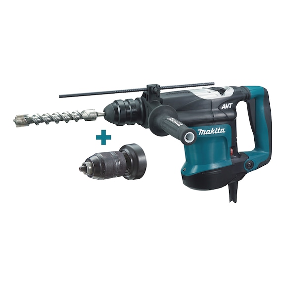 MAKITA combi hammer 850 W speed 630 rpm 32 mm 4.9 J HR3210FCT - Cordless combi hammer suitable for SDS-PLUS