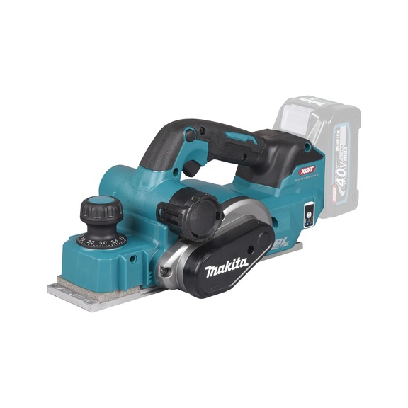 MAKITA cordless planer 40V Planing width 82 mm Chip removal stepless 4 mm KP001GZ - Slicer (battery)