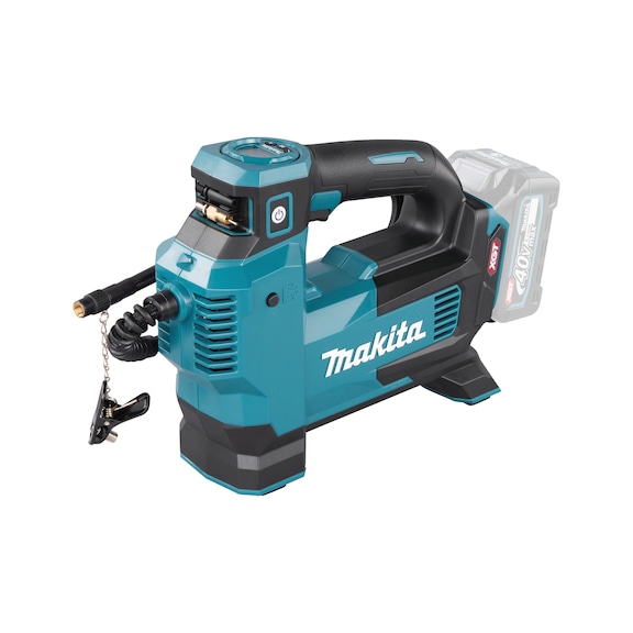 MAKITA cordless compressor XGT 40V Pressure 11.1 bar Flow rate 24.0 l/min MP001GZ - Battery-powered compressor XGT 40V max.