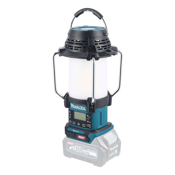 MAKITA cordless radio with lantern 40V FM/DAB+ 1000 lx 310 lm MR009GZ - Battery-powered concrete compactor LXT 18V