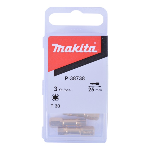 MAKITA bit T30 diamond length 25 mm 3 pieces P-38738 - T-Bits