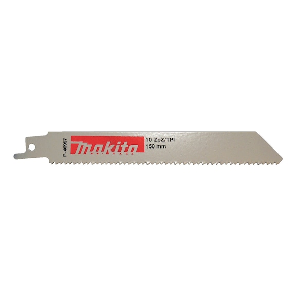 MAKITA Reciprosägeblatt BIM 150 mm 10Z 2,5 mm - 10 TPI 5 Stück P-46997 - Reciprosägeblätter für Metall